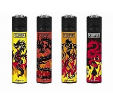 Зажиг. Clipper кремн. DRAGON TATTOO (CL3A839RU)  1*48*10