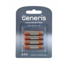 Батарейки Generis Striam LR03 блистер 4 шт 1*4*12